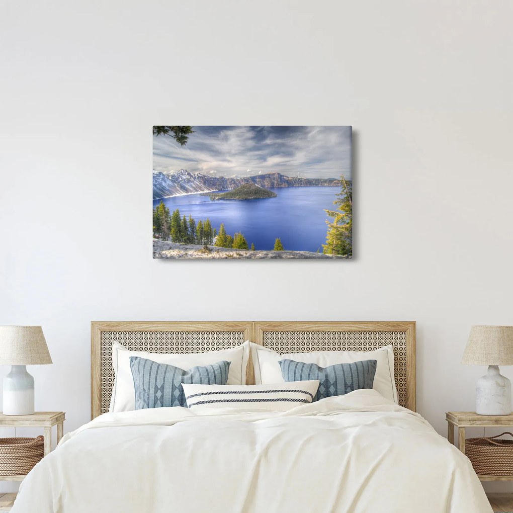 Tablou lacul montan (90x60 cm)