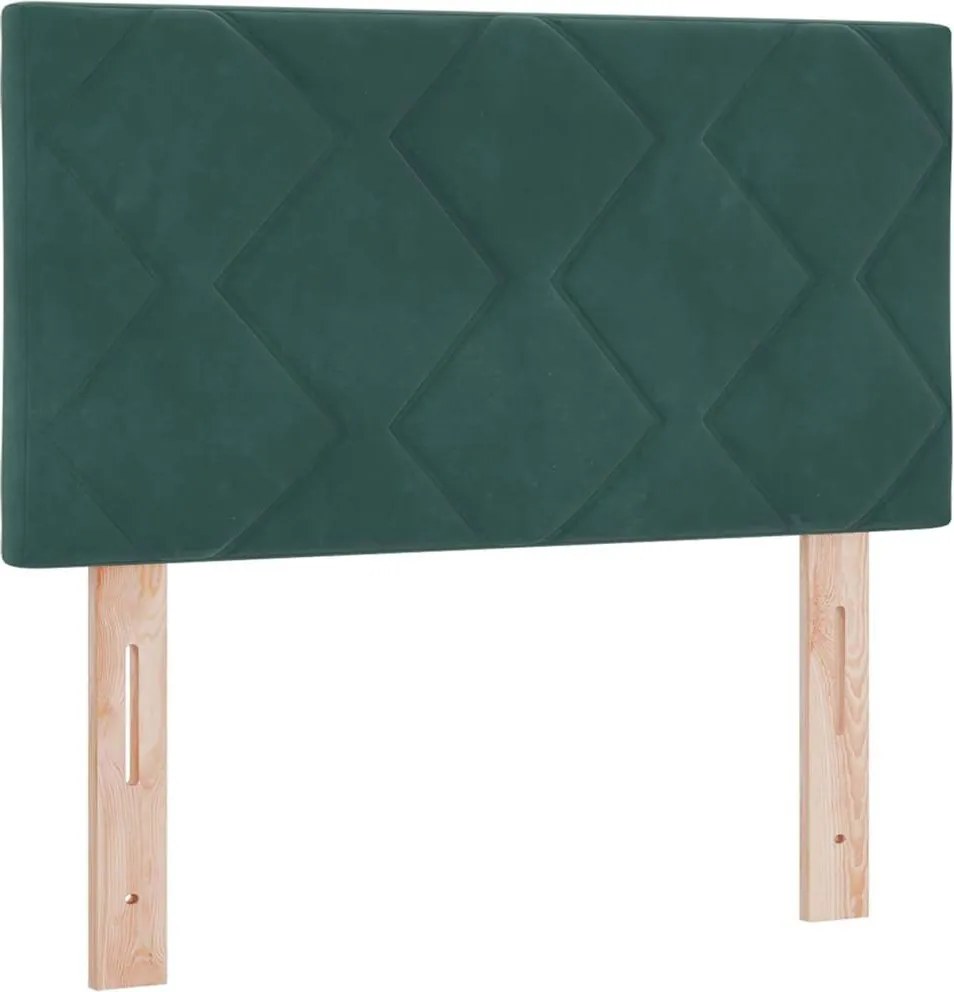 vidaXL Tăblie cap Verde închis 80 cm Catifea