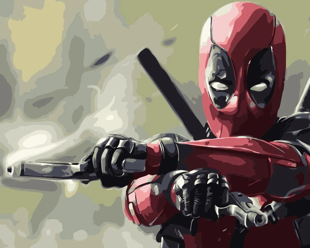 Pictura pe numere cu un cadru "Deadpool" 50x40 cm