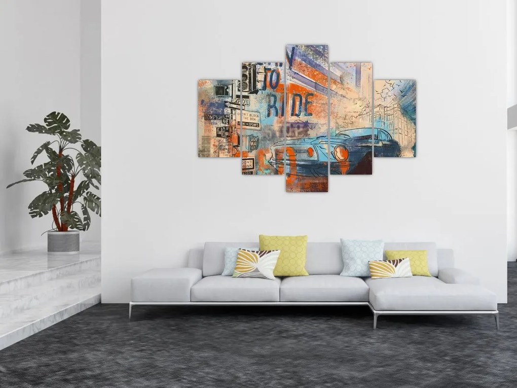 Tablou - Născut să călătorească (150x105 cm)