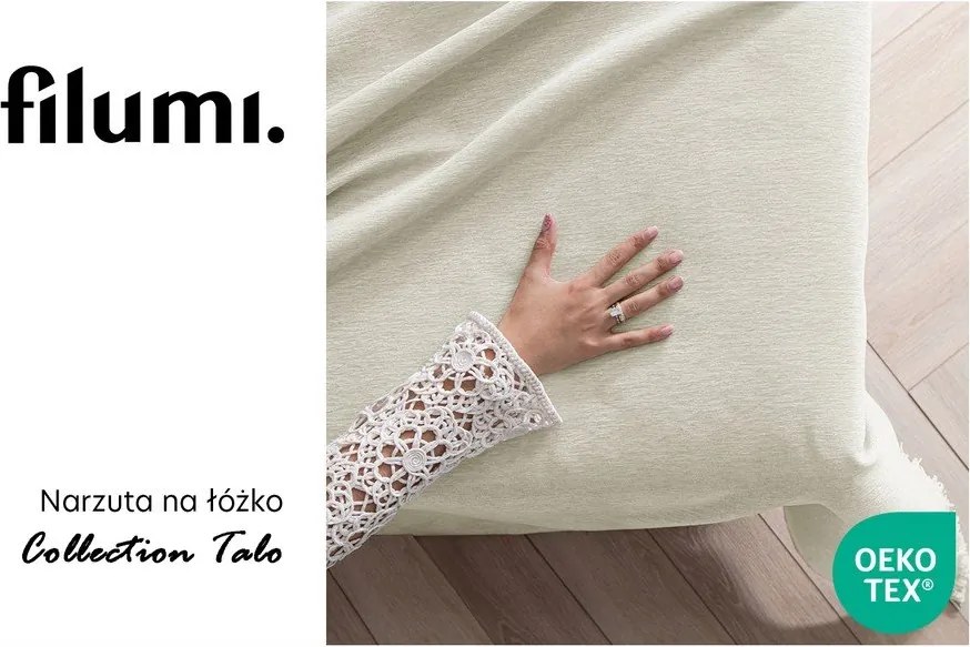 Cuvertură crem din janilie 220x240 cm Talo – Filumi