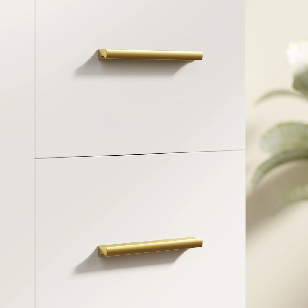 HOMCOM Dulap sub chiuvetă pentru baie, design în 3 niveluri, MDF, PAL, Alb | Aosom Romania