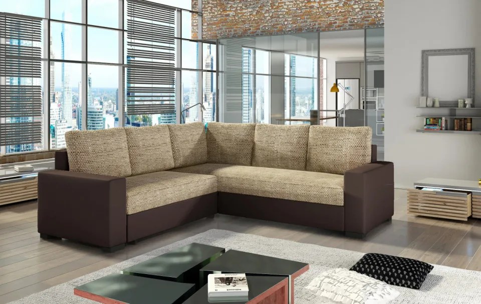 Coltar extensibil cu spatiu pentru depozitare, 240x240x90 cm, Canis 1, Eltap