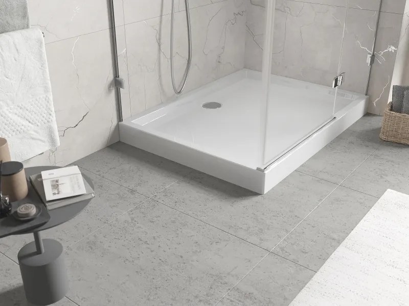 Mexen Flow+ cădiță de duș dreptunghiulară 90 x 70 cm, alb lucios - 46R107090H