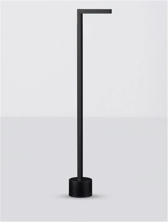 Stalp LED iluminat exterior modern IP65 PIPE H-65,5cm negru