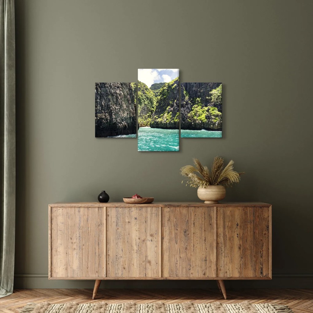 Tablou cu râu montan (90x60 cm)