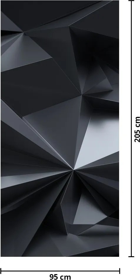 Fototapet pentru ușă - Abstract geometric (95x205cm)
