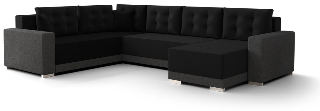 Colțar în formă de U Odyssey 3 (Negru + Gri) (S). 1057338