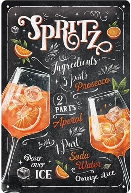 Placă metalică Aperol Spritz