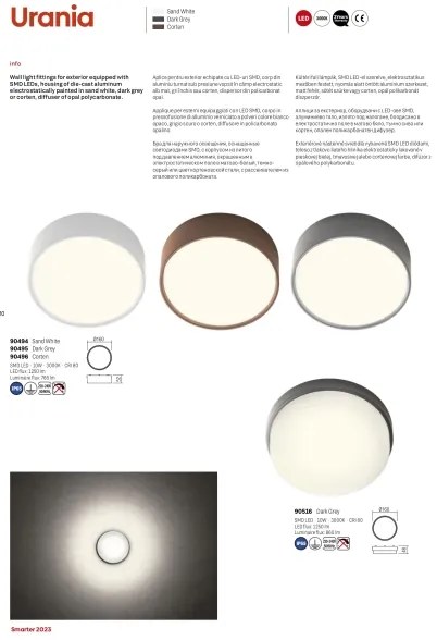 Aplică LED de exterior URANIA LED/10W/230V IP65 antracit Redo 90516