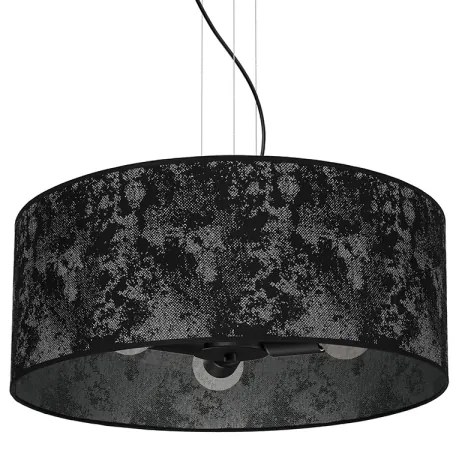 Lustră pe cablu SATINO 3xE27/60W/230V neagră/gri