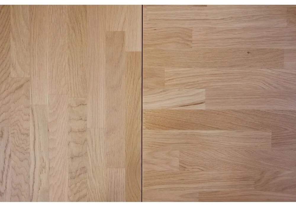 Extensie blat din lemn de stejar lustruit pentru masa de dining Rowico Brooklyn