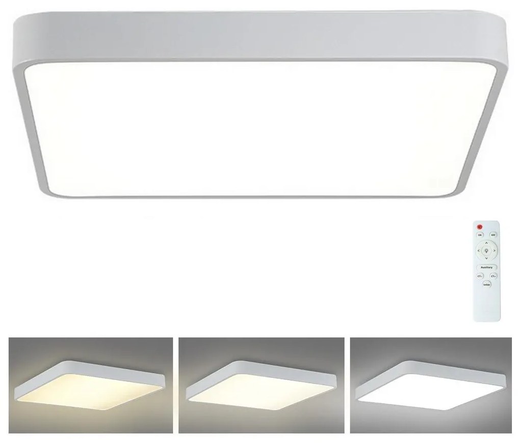 Plafonieră LED dimabilă Brilagi POOL LED/48W/230V 3000-6000K 50x50 cm alb + telecomandă