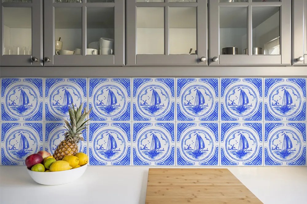 Plăcile de vinil Azulejos barca