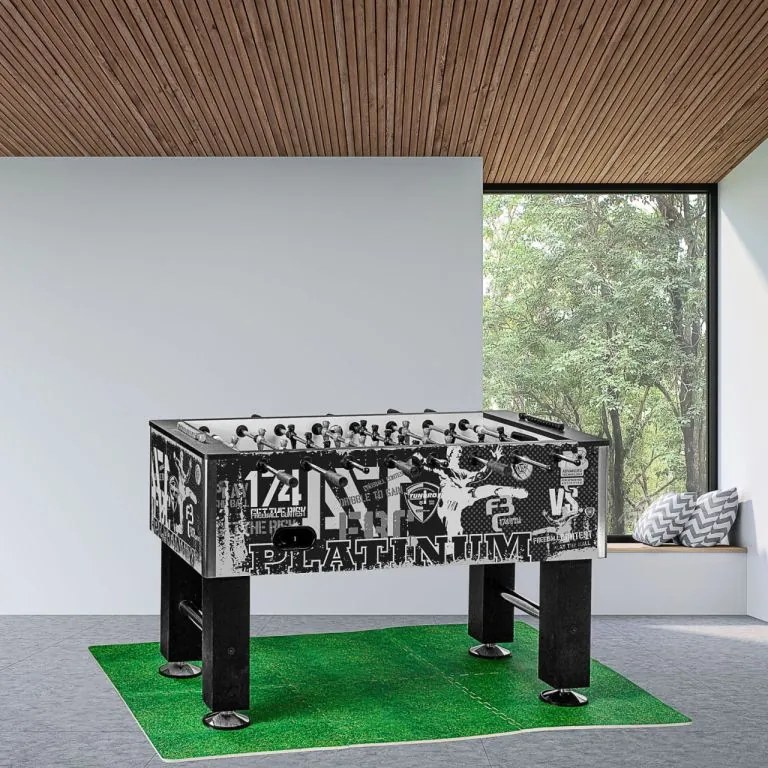 TUNIRO PRO Fotbal de masă 110 kg, negru și alb