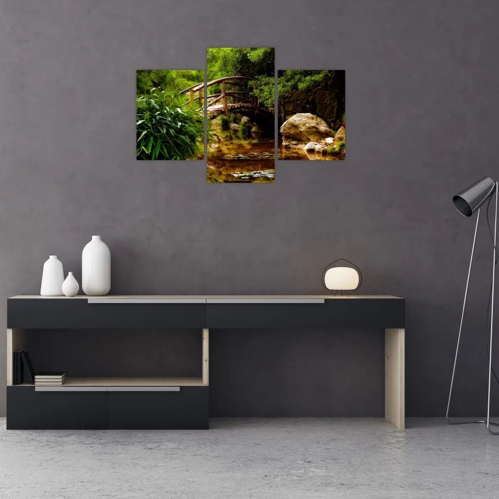 Tablou - Pod prin râu (90x60 cm)