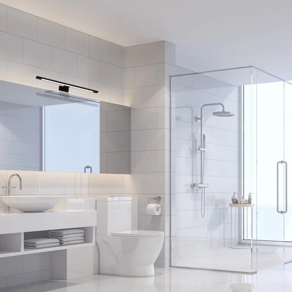 SHINE Lampă LED pentru oglindă de baie, 12 W, 230 V, 60 cm, IP44, negru