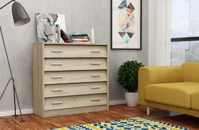 Pantofar hol, cu 5 usi rabatabile, 5 rafturi, 90x87x33 cm, stejar sonoma stejar sonoma, 90 cm, 87 cm, 33 cm