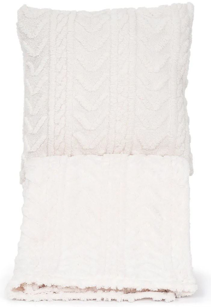 Pătură 4Home Cozy Knit crem, 150 x 200 cm