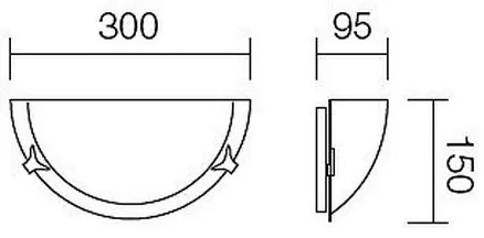 Aplică AMALFI 1xE27/42W/230V Redo 05-799