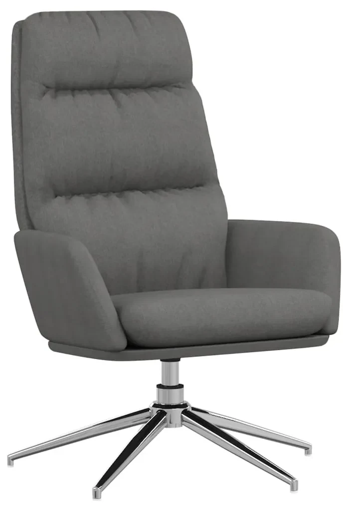 341130 vidaXL Scaun de relaxare, gri deschis, material textil