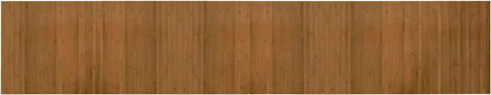 vidaXL Covor dreptunghiular, maro, 60x300 cm, bambus