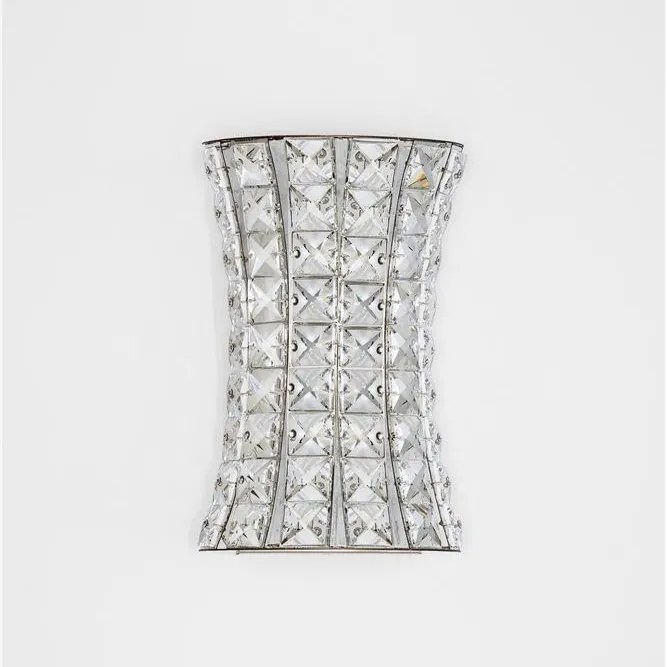 Aplica de perete LED crom, cristale sticla CELYSIA
