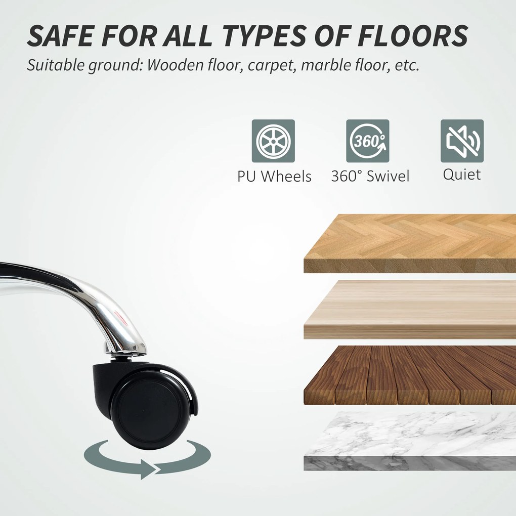 HOMCOM Scaun de Birou Reclinabil la 155° cu Suport pentru Picioare, Dublă Îmbunătățire și Tapițerie din Piele Ecologică, Negru | Aosom Romania