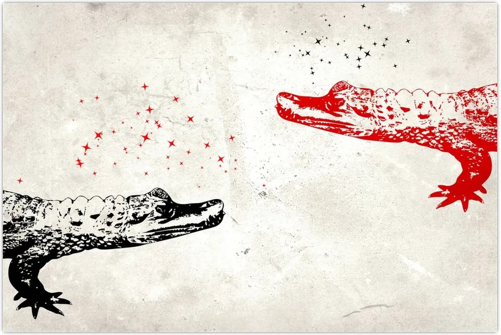 Tablou - Crocodili (90x60 cm)