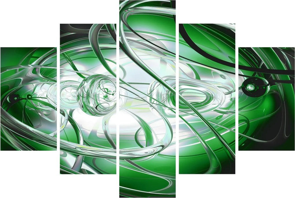 Tabloul abstract verde (150x105 cm)
