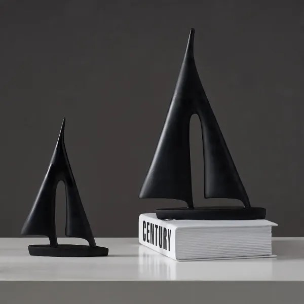 Decorațiune de masă din rășină, 28 cm, negru