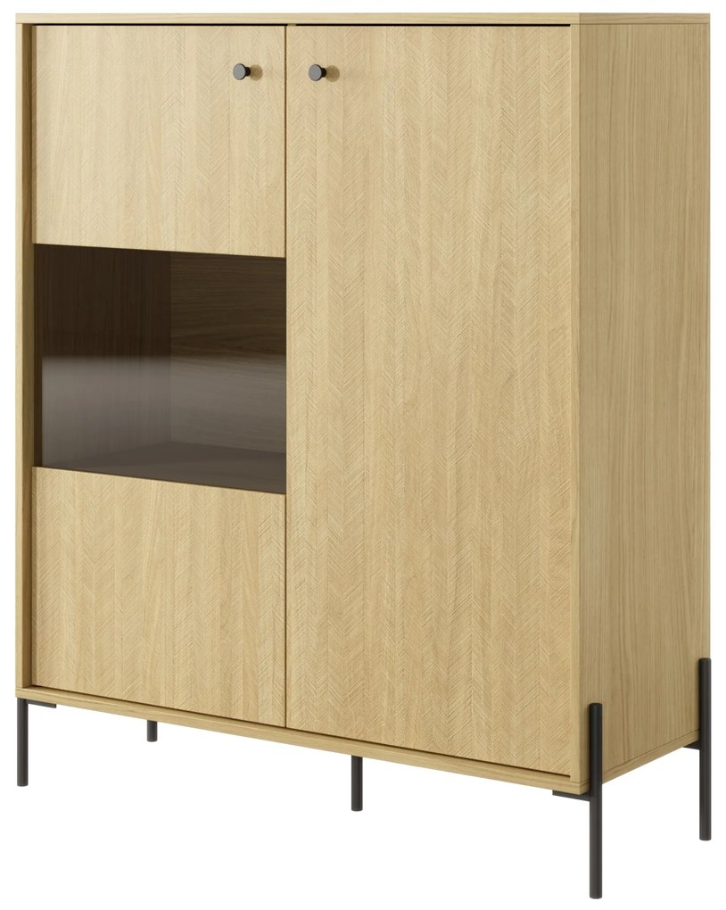 Vitrină Scandia (Stejar scandi + moblid scandi). 1071385