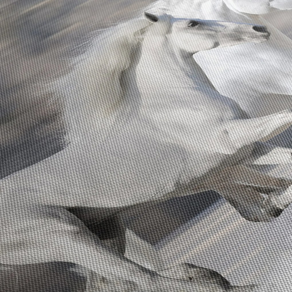 Tablou - Cai albi în timpul iernii (120x50 cm)