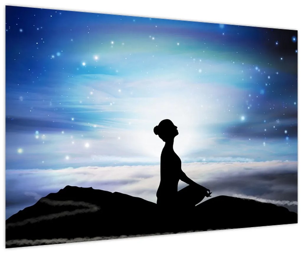 Tablou - Femaia meditând (90x60 cm)