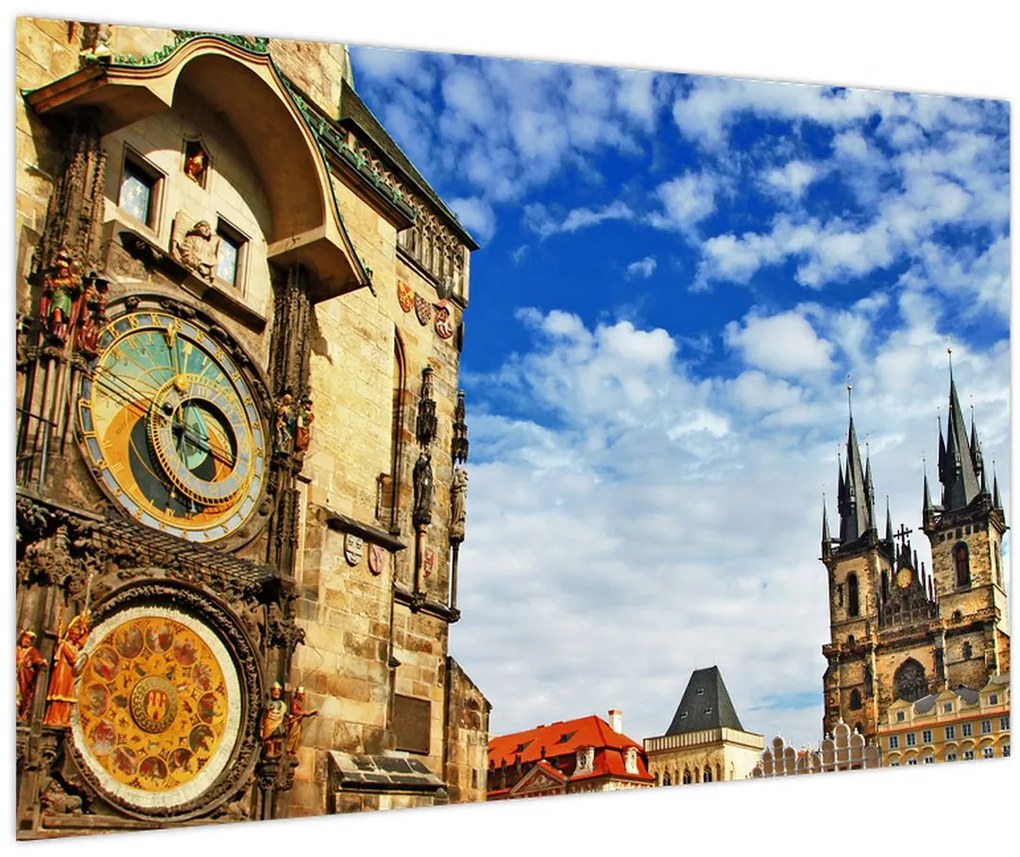 Tablou - Ceasul astronomic din Praga (90x60 cm)