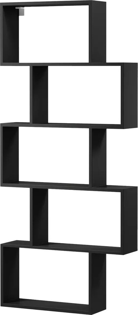Raft lemn masiv Shellf - Black