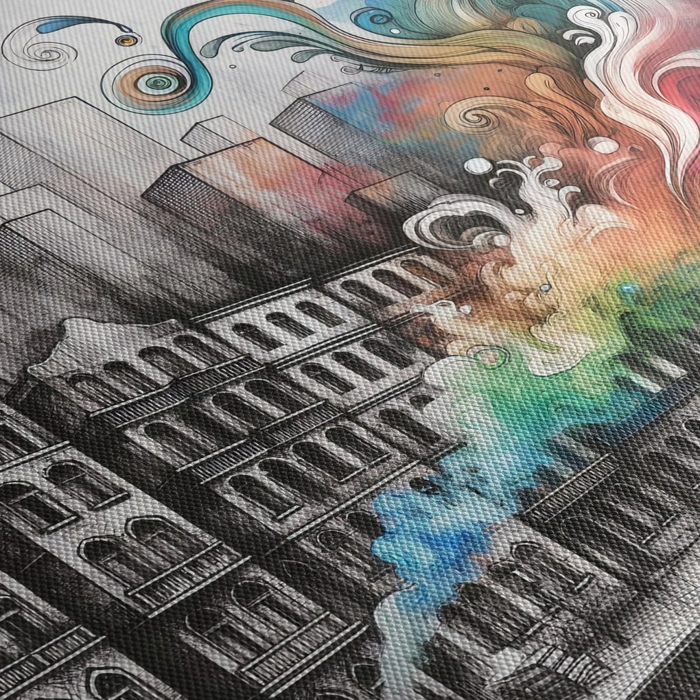 Tablou - Viața industrială (70x50 cm)
