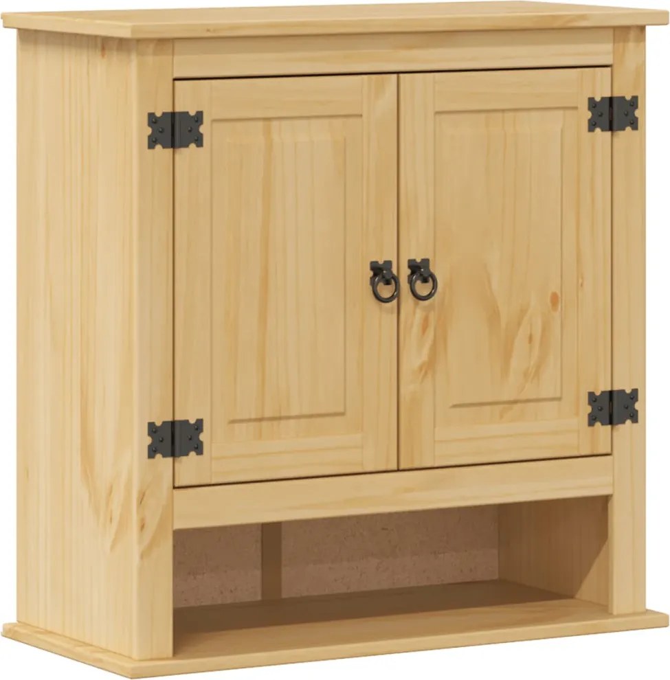 vidaXL Dulap baie de perete „Corona”, 70x33x71,5 cm, lemn masiv pin
