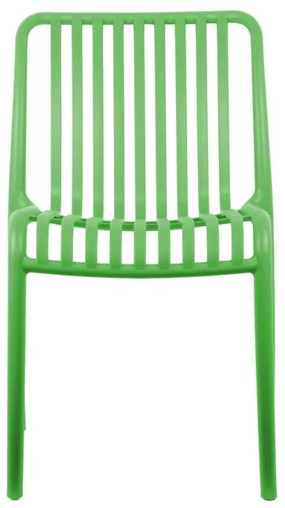 Scaun de dining verde din plastic Glee – Leitmotiv