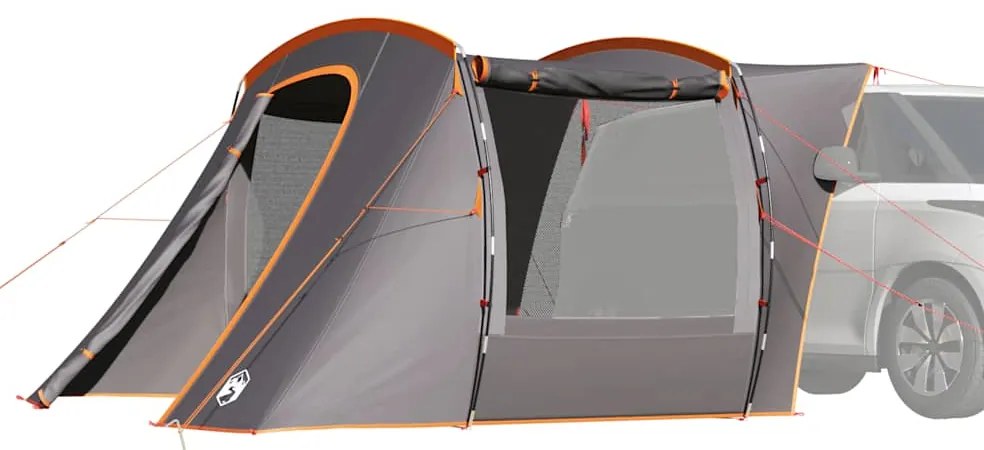 vidaXL Cort auto gri și portocaliu rezistent la apă