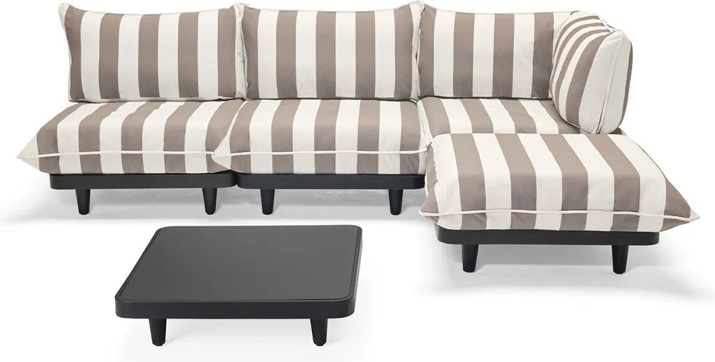 Set de grădină Paletti Large cu masă, culori multiple - Fatboy Culoare: cacao dungat (adevărat)