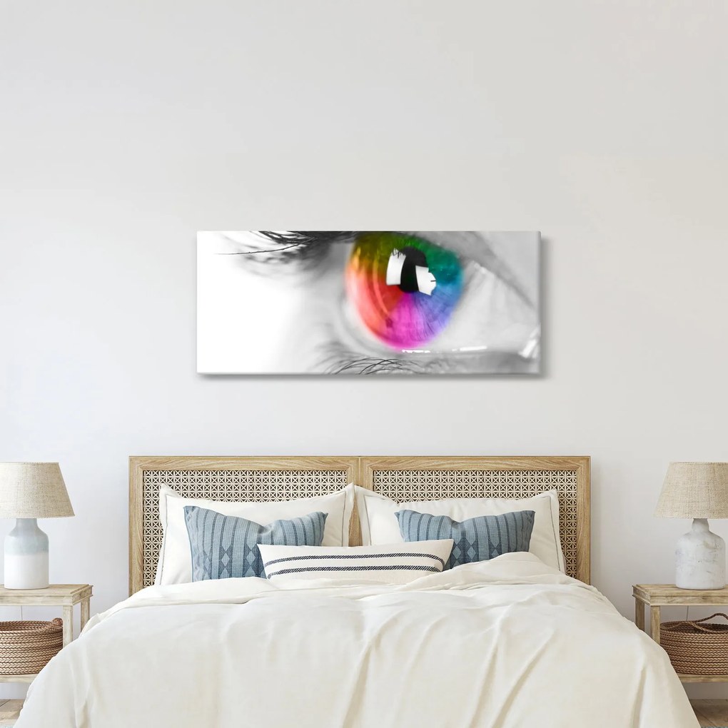 Tablou - Iris din ochi (120x50 cm)