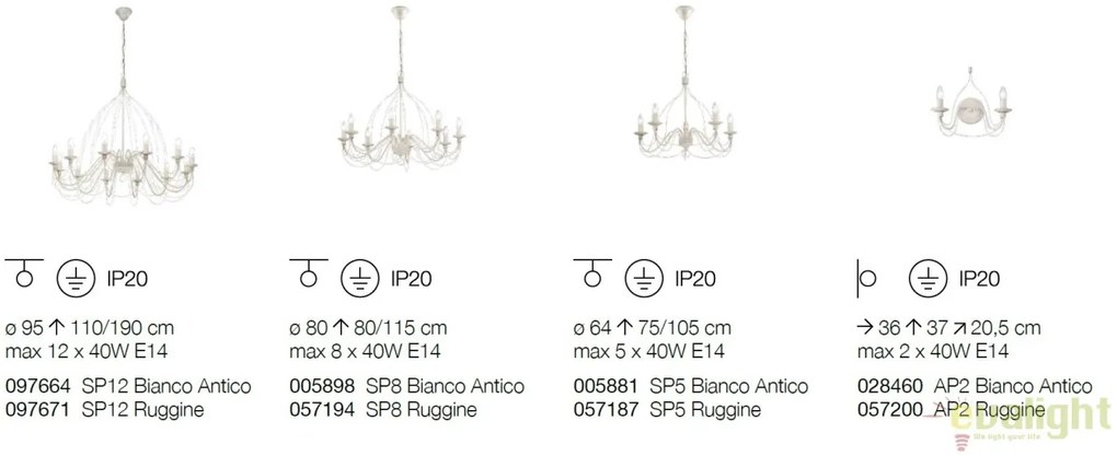 Aplica perete design rustic CORTE AP2 RUGGINE 057200