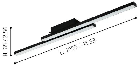 Plafonieră LED RGBW dimabilă FRAIOLI-ZLED/32W/230V negru Eglo 900079