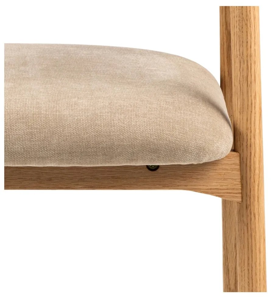 Scaun de dining bej/în culoare naturală Addi – Actona