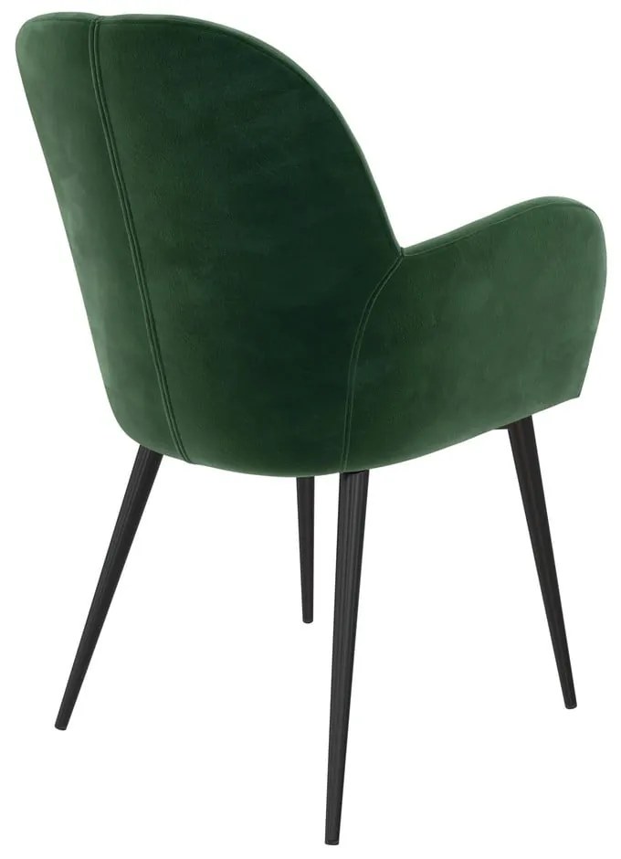 Scaun de sufragerie verde tapițat Fitz – Støraa