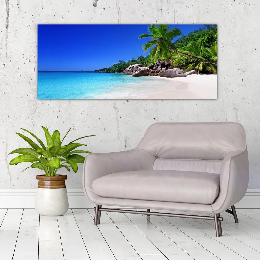 Tablou cu  plaja pe insula Praslin (120x50 cm), în 40 de alte dimensiuni noi