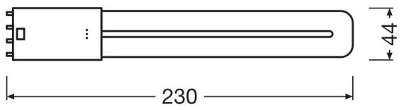 Tub LED fluorescent Osram 2G11/8W/230V 4000K