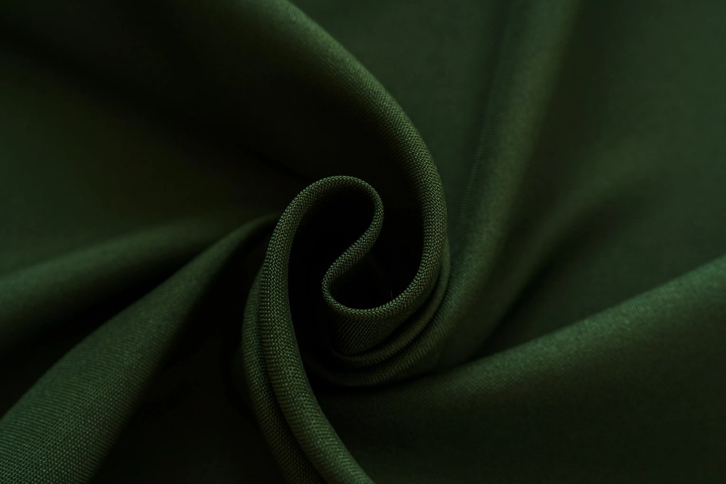 Draperie OXFORD LIGHT 140x250 cm, verde inchis Agatat: Inele metalice