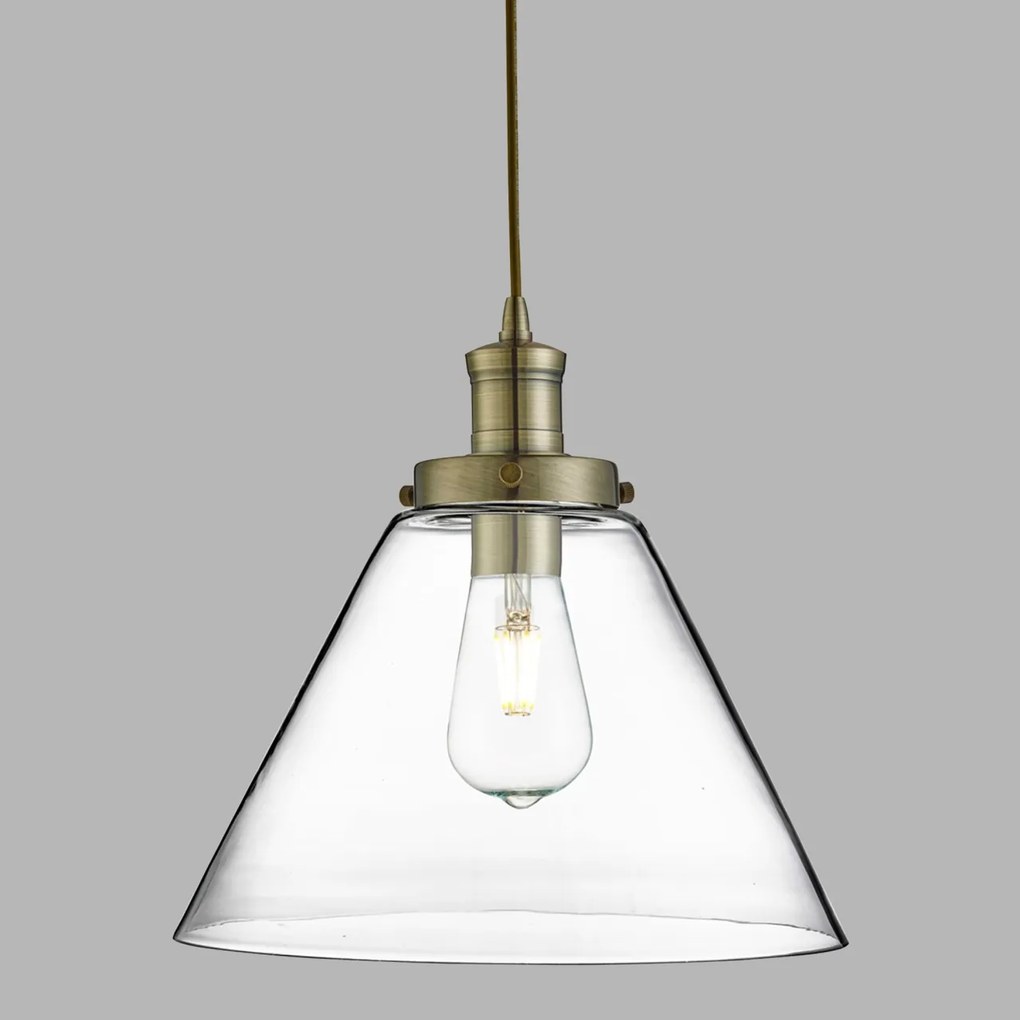 Lustra / Pendul design modern Pyramid alama antic / clar 3228AB SRT